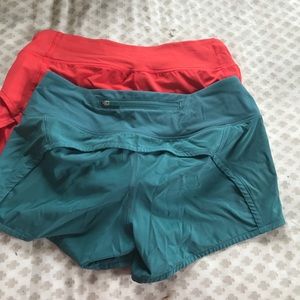 Lululemon speed up shorts (set of 2)